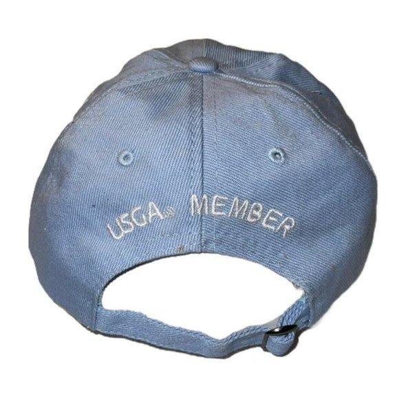 USGA Member U. S. Open 2019 Pebble Beach Men's Golf Hat Cap Blue 100% Cotton - Picture 2 of 4